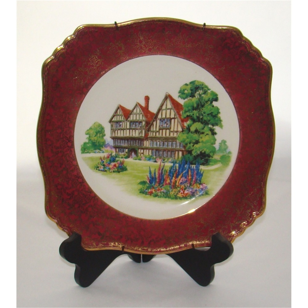 Vintage 1940's Royal Winton Grimwades England Old English Manor House Plate